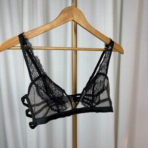 Thistle and Spire Mirage Sheer Lace Unlined Bralette XL/1X